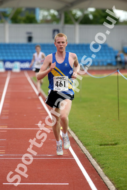 Christopher Wright (Leeds City AC), under-20s 5000 metres winner, Northern Championships, Sport City Manchester